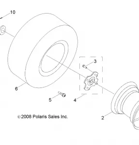 WHEELS, REAR - R12VA17AA/AC (49ATVWHEELREAR09RZR170)