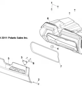 BODY, GLOVEBOX - R12XE76AD/7EAB/EAO (49RGRGLOVEBOX12RZR)