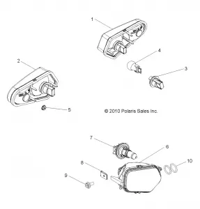 ELECTRICAL, HEADLIGHTS, TAILLIGHTS and BULBS - R12XE76AD/7EAB/EAO (49RGRTAILLAMPS11RZR)