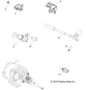 ELECTRICAL, SENSORS - R12XE76AD/7EAB/EAO (49RGRELECT11RZRS)