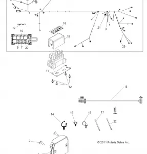 ELECTRICAL, WIRE HARNESS - R12XE7EAB/EAO (49RGRHARNESS12RZR4EPS)