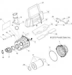 ENGINE, Впуск SYSTEM - R12XE76AD/7EAB/EAO (49RGRAIRBOX11RZRS)