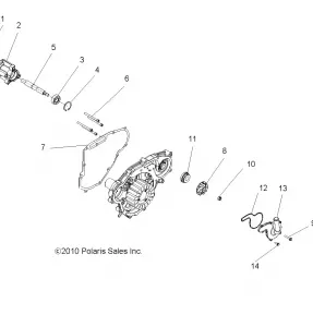 ENGINE, Маслянный насос and WATER PUMP - R12XE76AD/7EAB/EAO (49RGROILPUMP11RZRS)