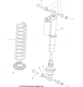 SUSPENSION, FRONT SHOCK MOUNTING - R12XE76AD/7EAB/EAO (49RGRSHOCKMTG11RZR4)