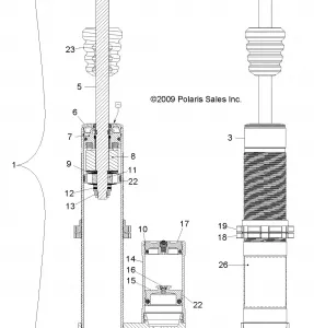 SUSPENSION, FRONT SHOCK - R12XE76AD/7EAB/EAO (49RGRSHOCKFRT7043566)