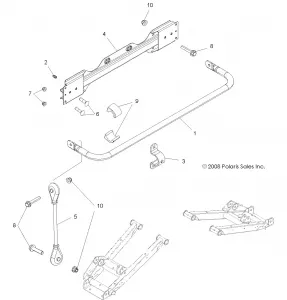 SUSPENSION, STABILIZER BAR, REAR - R12XE76AD/7EAB/EAO (49RGRSTABILIZERRR09RZRS)