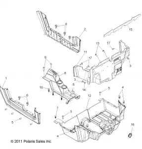 BODY, FLOOR and ROCKER PANELS - R12VH57FX (49RGRFLOOR12RZR600)