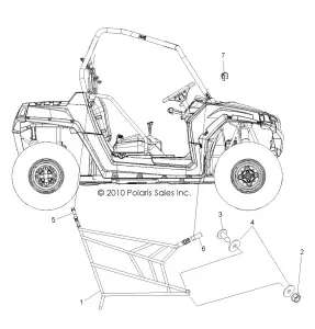 BODY, SIDE NETS - R12VH57FX (49RGRNETS12RZR570)