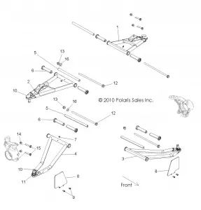 SUSPENSION, FRONT CONTROL ARMS - R12VH57FX (49RGRSUSPFRT11RZR)