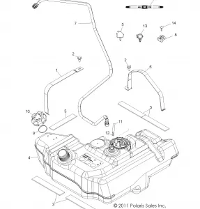 BODY, Топливная система TANK - R12VH57AD (49RGRТопливная система12RZR600)