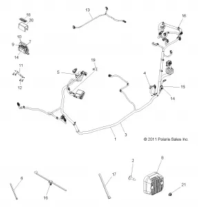 ELECTRICAL, WIRE HARNESS - R12VH57AD (49RGRHARNESS12RZR570)