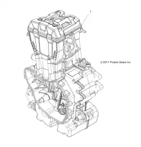 ENGINE, LONG BLOCK - R12VH57AD (49RGRSB12RZR570)