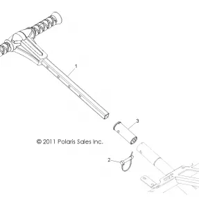 BODY, GRAB BAR, PASSENGER - R12VH76AB/AD/AF/AH/AI/AJ/AM/EAB/EAS (49RGRGRABBAR12RZRXP900)