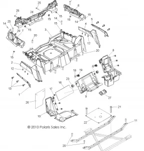 BODY, REAR RACK and FENDERS - R12VH76AB/AD/AF/AH/AI/AJ/AM/EAB/EAS (49RGRRACKMTG11RZR)