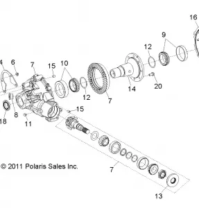 DRIVE TRAIN, GEARCASE, CARRIER, INTERNAL COMPONENTS - R12VH76AB/AD/AF/AH/AI/AJ/AM/EAB/EAS (49RGRGEARCASERR12RZR)