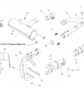 ENGINE, Выхлопная система SYSTEM - R12VH76AB/AD/AF/AH/AI/AJ/AM/EAB/EAS (49RGRВыхлопная система12RZR)