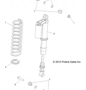 SUSPENSION, REAR SHOCK MOUNTING - R12VH76AI (49RGRSHOCKRR7043645)