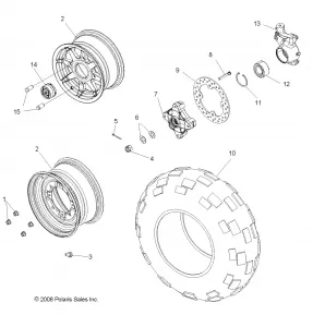 WHEELS, FRONT - R12VH76AB/AD/AF/AH/AI/AJ/AM/EAB/EAS (49RGRWHEELFRT09RZR)