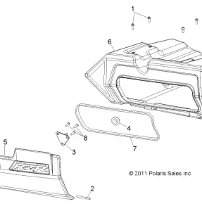 BODY, GLOVEBOX - R12VE76AB/AD/AE/AJ/AO (49RGRGLOVEBOX12RZRS)