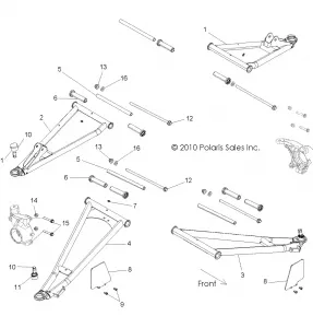 SUSPENSION, FRONT CONTROL ARMS - R12VE76AB/AD/AE/AJ/AO (49RGRSUSPFRT11RZRS)