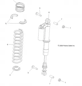 SUSPENSION, FRONT SHOCK MOUNTING - R12VE76AB/AE/AJ/AO (49RGRSHOCKMTG09RZRS)