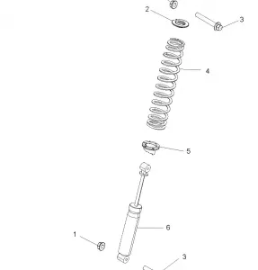 SUSPENSION, FRONT SHOCK MOUNTING - R12VE76AD (49RGRSHOCKMTGRR09RZR)