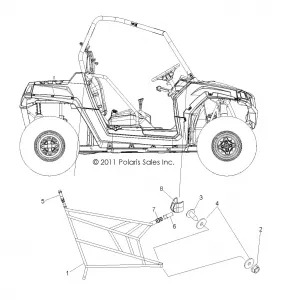 BODY, SIDE NETS - R12VE76FX/FI (49RGRNETS12RZRSI)