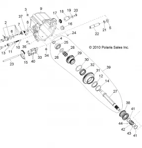 DRIVE TRAIN, MAIN GEARCASE INTERNAL COMPONENTS 2 - R12VE76FX/FI (49RGRTRANSINTL211RZRSI)