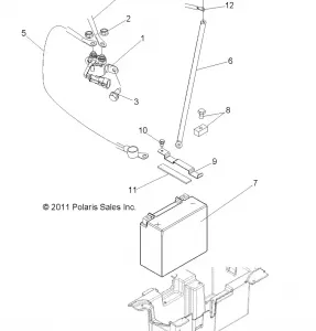 ELECTRICAL, BATTERY - R12VE76FX/FI (49RGRBATTERY12RZRSI)