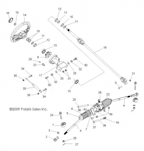 STEERING, STEERING ASM. - R12VE76FX/FI (49RGRSTEERING10RZRI)