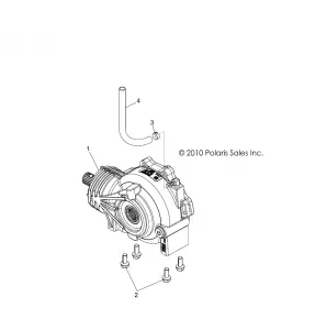 DRIVE TRAIN, FRONT GEARCASE - R12JT87AB/AD/AS/AW/9EAW (49RGRGEARCASEMTG11RZR875)