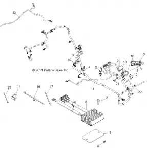 ELECTRICAL, WIRE HARNESS - R12JT87AB/AD/AS/AW/9EAW (49RGRHARNESS12RZRXP900)