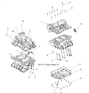 ENGINE, Картер - R12JT87AB/AD/AS/AW/9EAW (49RGRКартер12RZRXP900)