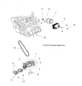 ENGINE, Маслянный насос and OIL COOLER - R12JT87AB/AD/AS/AW/9EAW (49RGROILPUMP11RZR875)