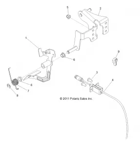 ENGINE, THROTTLE PEDAL - R12JT87AB/AD/AS/AW/9EAW (49RGRTHROTTLEPEDAL12RZRXP4)