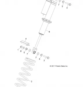 SUSPENSION, FRONT SHOCK MOUNTING - R12JT87AB/AD/AS/AW/9EAW (49RGRSHOCKMTG12RZRXP4)