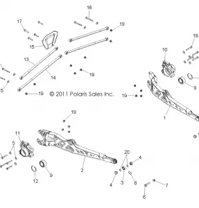 SUSPENSION, REAR - R12JT87AB/AD/AS/AW/9EAW (49RGRSUSPRR12RZRXP900)