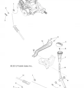 DRIVE TRAIN, GEAR SELECTOR - R13VH57FX (49ATVGEARSELECT13RZR570I)