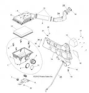 ENGINE, Впуск SYSTEM - R13VH57FX (49RGRAIRBOX13RZR570I)