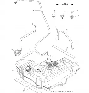 BODY, Топливная система TANK - R13VH57AD/6EAK (49RGRТопливная система13RZR600)