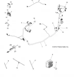 ELECTRICAL, WIRE HARNESS - R13VH6EAK (49RGRHARNESS13RZR570EPS)