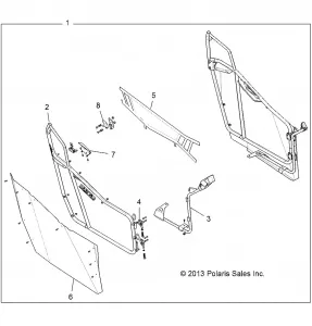 BODY, DOORS KIT - R13VE7EAS (49RGRDOOR13RZRS)