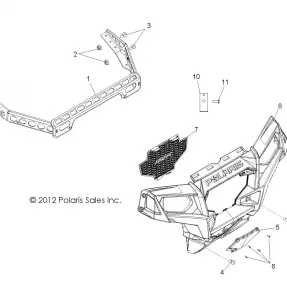 BODY, FRONT BUMPER - R13VE76AD/AI/AW/7EAS/EAT (49RGRBUMPER13RZRS)