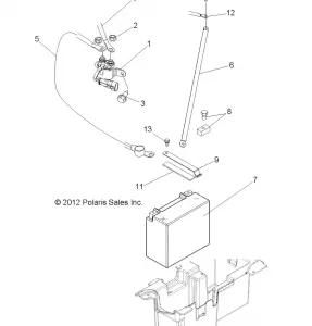 ELECTRICAL, BATTERY - R13VE76AD/AI/AW/7EAS/EAT (49RGRBATTERY13RZRS)