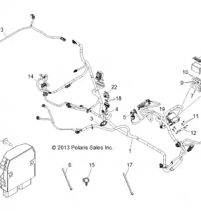 ELECTRICAL, WIRE HARNESS, EPS - R13VH7EAI/E7EAT (49RGRHARNESS13RZRSEPS)