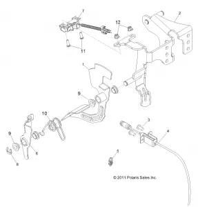 ENGINE, THROTTLE PEDAL - R13VE76AD/AI/AW/7EAS/EAT (49RGRTHROTTLEPEDAL13RZR4)