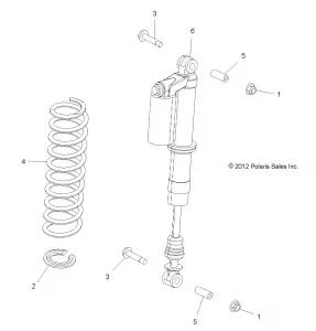 SUSPENSION, FRONT SHOCK MOUNTING - R13VE76AI/AW/7EAS/EAT (49RGRSHOCKMTG13RZRS)