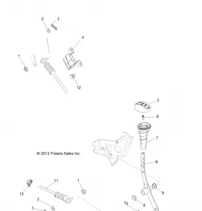 DRIVE TRAIN, GEAR SELECTOR - R13XT87AA/9EAK (49RGRGEARSELECT13RZRXP4)