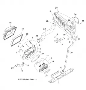 ENGINE, Впуск SYSTEM - R13XT87AA/9EAK (49RGRAIRBOX13RZRXP900)