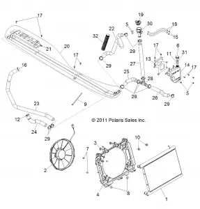 ENGINE, Охлаждение SYSTEM - R13XT87AA/9EAK (49RGRCOOL12RZRXP4)